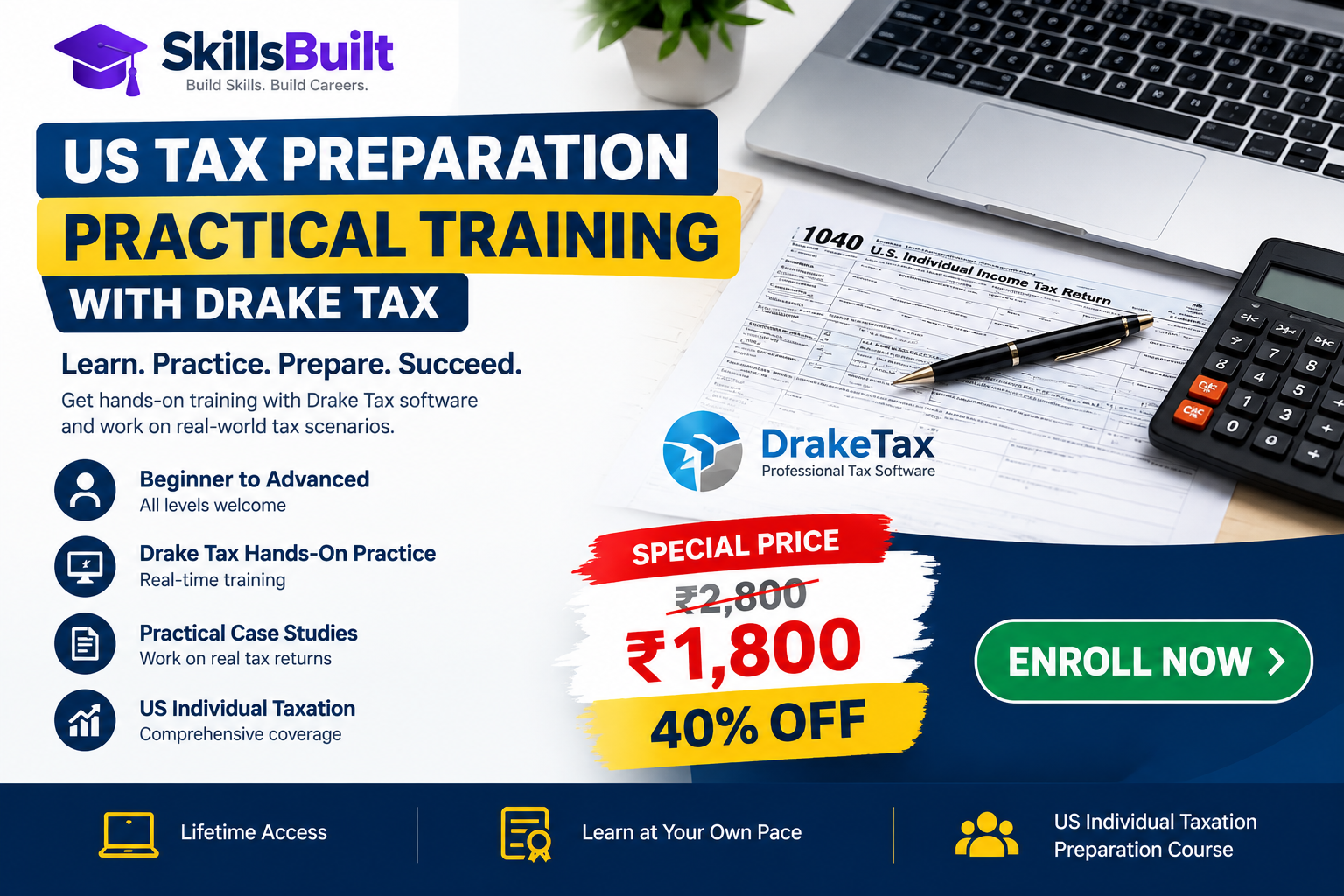 US Tax Preparation Practical Training with Drake Tax